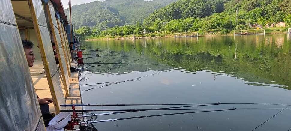 수곡지 수곡낚시터 첫주일요일 붕어100수 포함 꾸준한 조황 이어지네요 (유료터정보 - 유료터점주조황)