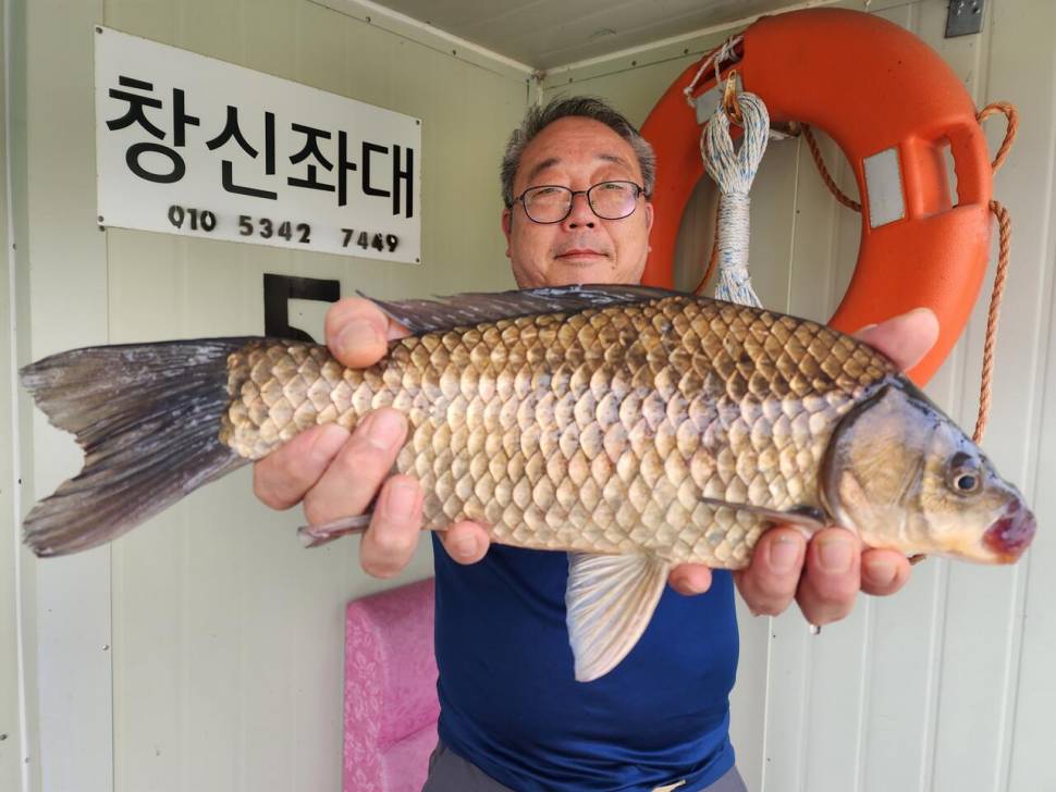 송전지 창신집 45cm 대박 조황 (유료터정보 - 유료터점주조황)