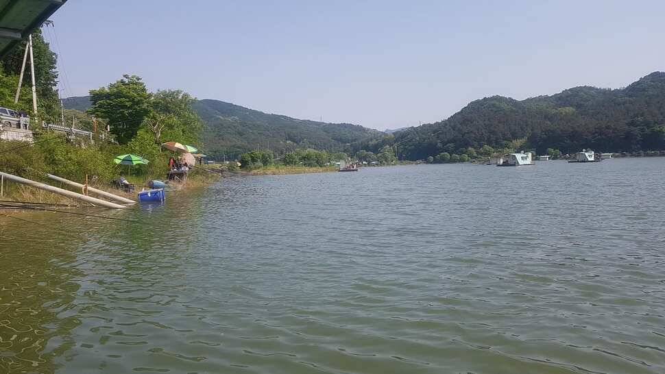 주말조황이 좋았담니다 동호회에서 많이 참석 하셨읍니다 월척30수 4짜10수 정도 나왔네요 (유료터정보 - 유료터점주조황)