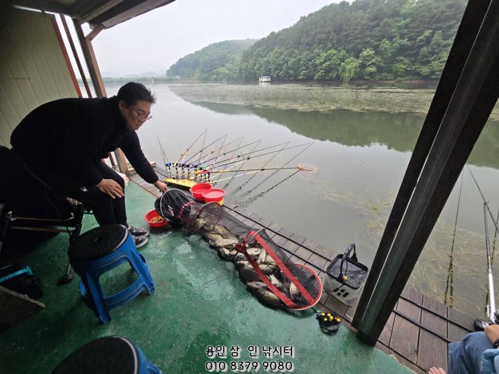가깝고 물 좋고 경치 좋은 곳용인삼인낚시터 (유료터정보 - 유료터점주조황)