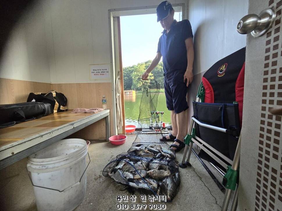 가깝고 시원한 곳에서 시원한 손맛 즐기세요용인삼인낚시터 (유료터정보 - 유료터점주조황)