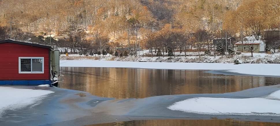 겨울힐링 붕어낚시 수곡낚시터 어제는 조금더 나은듯 합니다 (유료터정보 - 유료터점주조황)