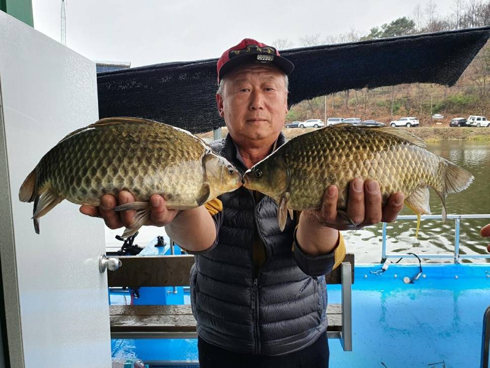 사짜붕어 대 방출 중 고삼지 상류권 포인트 (유료터정보 - 유료터점주조황)
