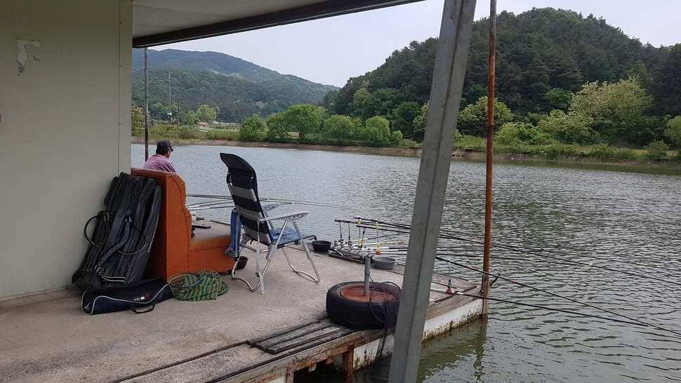 주말조황이 좋았담니다 동호회에서 많이 참석 하셨읍니다 월척30수 4짜10수 정도 나왔네요 (유료터정보 - 유료터점주조황)