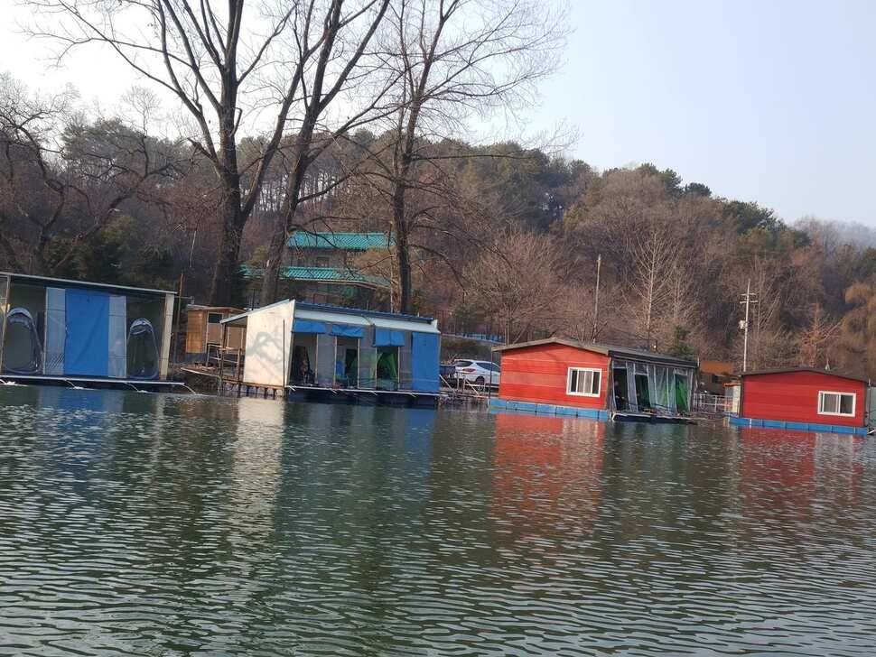 겨울붕어낚시 양평 수곡낚시터 주중 조황 기복이 많았습니다 내일 붕어방류 합니다 (유료터정보 - 유료터점주조황)
