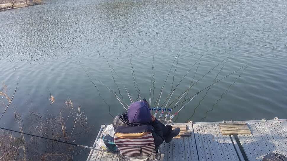 바람이 심하게부네요 기온차가 심하고 고기도 마릿수 입니다 주말은 따뜻하다니 다행입니다 손맛보러 오세요 (유료터정보 - 유료터점주조황)