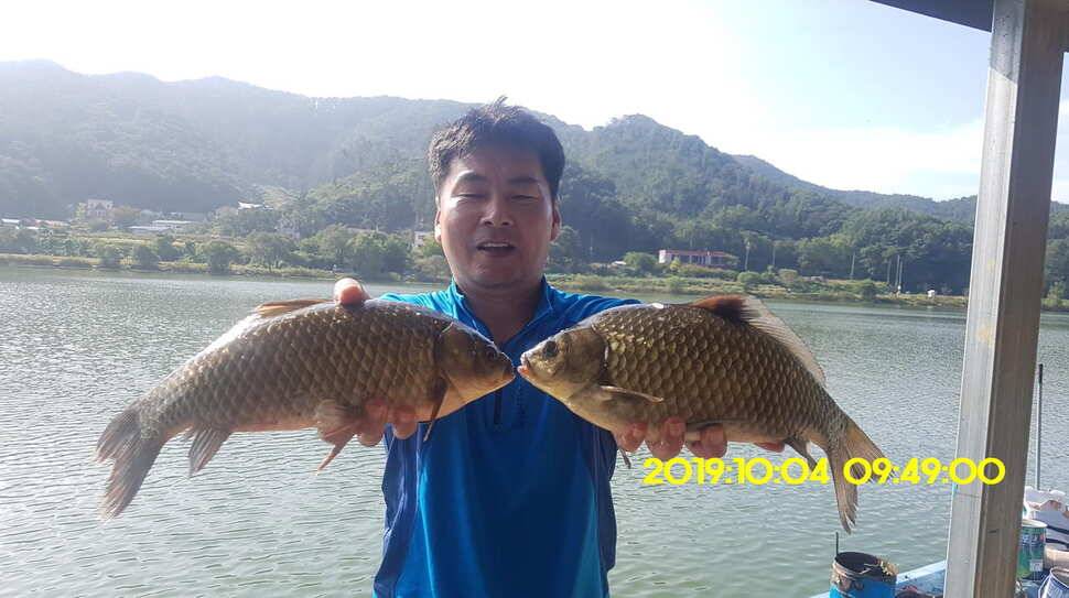 용인 신원낚시터 토종대물48짜리 구경하고 가시겠습니다 (유료터정보 - 유료터점주조황)