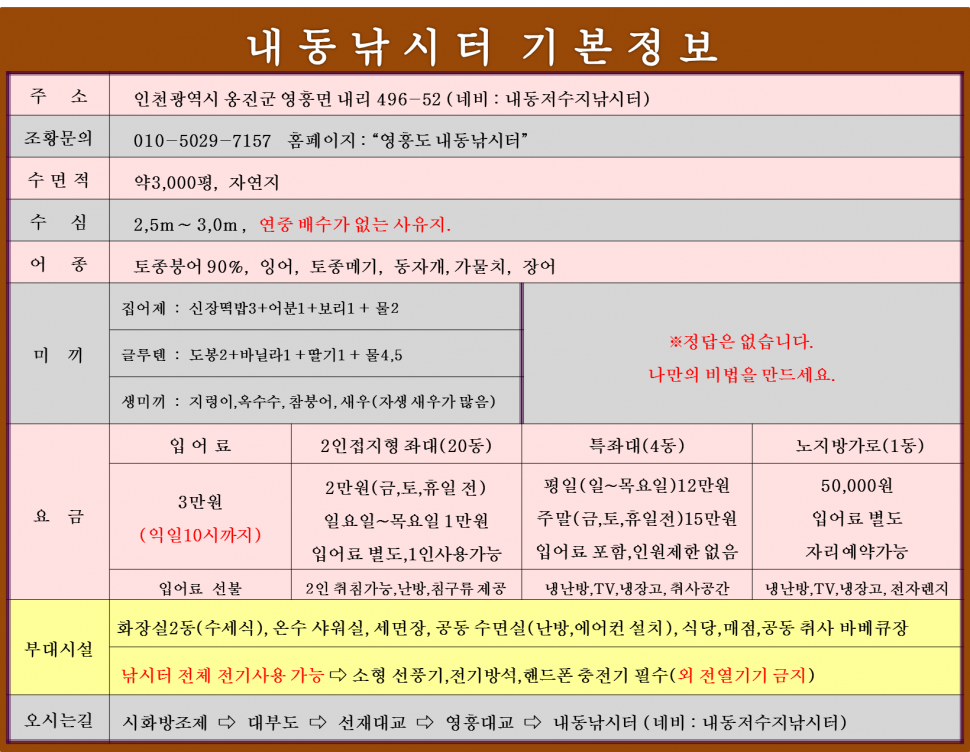 퀴즈 (유료터정보 - 유료터점주조황)