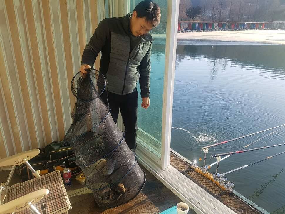 안성 거청낚시터 붕어조황 2월 18 일 (유료터정보 - 유료터점주조황)