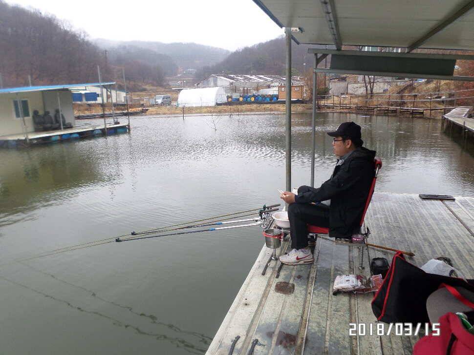 아산 신수지 주중 모습입니다 (유료터정보 - 유료터점주조황)