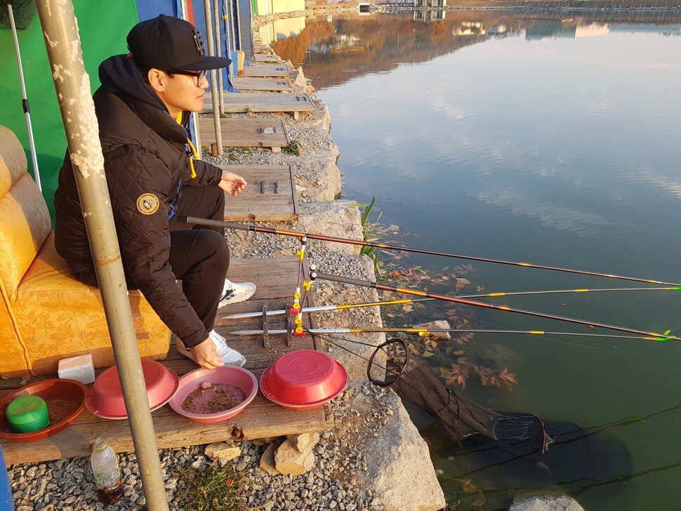 11 월 14 일 경기도 안성 거청낚시터 붕어조황 (유료터정보 - 유료터점주조황)
