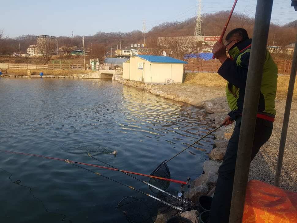 안성 거청낚시터 붕어조황 3 월 23 일 (유료터정보 - 유료터점주조황)