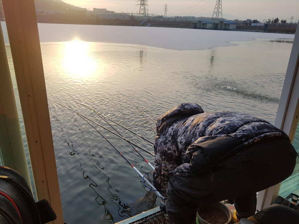 12 월 16 일 경기도 안성 거청낚시터 붕어조황 (유료터정보 - 유료터점주조황)