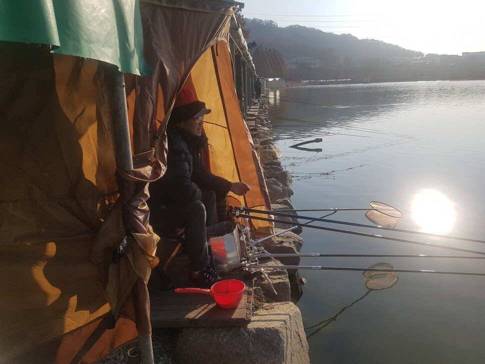 11 월 18 일 경기도 안성 거청낚시터 붕어조황 (유료터정보 - 유료터점주조황)