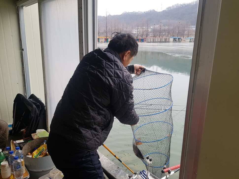 안성 거청낚시터 붕어조황 2월 18 일 (유료터정보 - 유료터점주조황)
