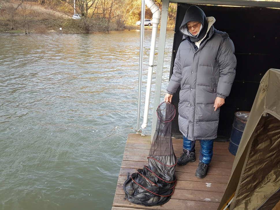 산들낚시터의 11월20일에 올리는 모습입니다 (유료터정보 - 유료터점주조황)