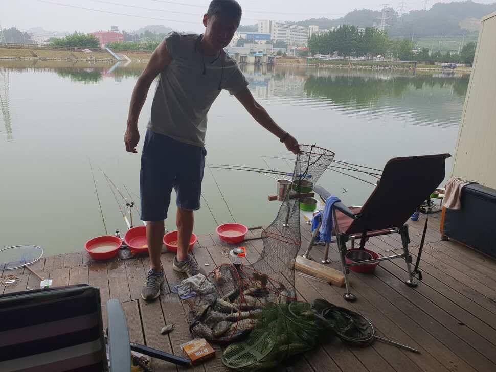 7 월 28 일 안성 거청낚시터 붕어조황 (유료터정보 - 유료터점주조황)