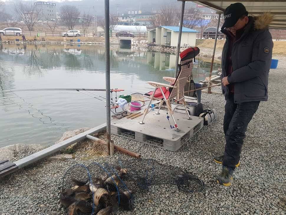 안성 거청낚시터 붕어조황 3 월 18 일 (유료터정보 - 유료터점주조황)