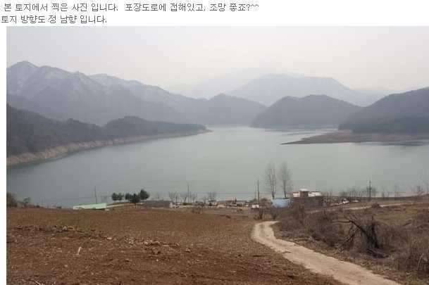 파로호 조망되는 토지 입니다 (커뮤니티 - 자유게시판)