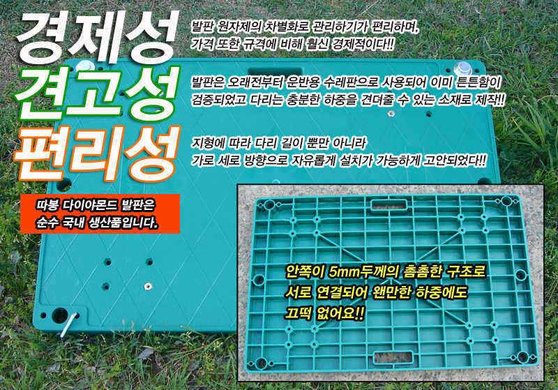 보급형 발판 다이아몬드 접지발판 출시 (낚시용품정보 - 신상품홍보)