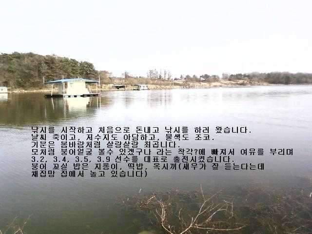 관리형 저수지에서의 하룻밤 (조황조행기 - 화보조행기)