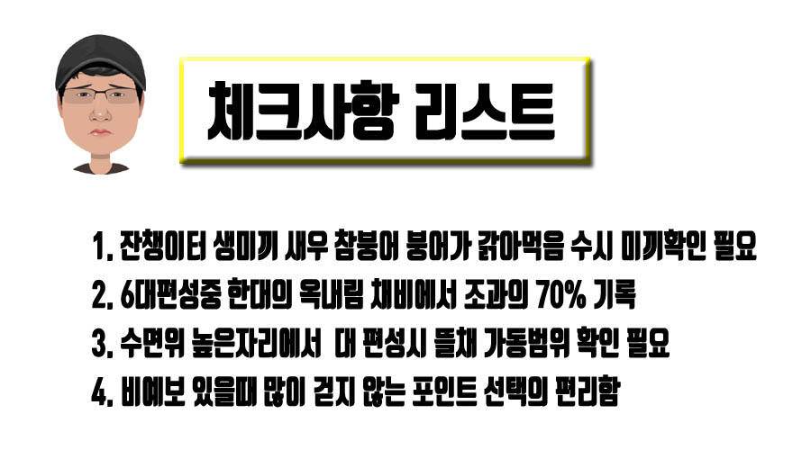해빙기 소류지에 새우 참붕어 미끼를 사용해보았더니 (조황조행기 - 화보조행기)