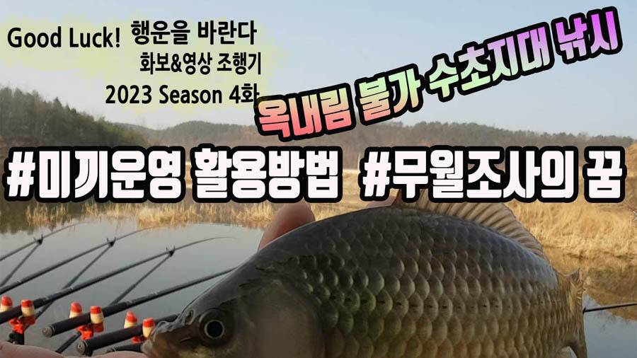 옥내림불가 수초지대 붕어낚시 미끼활용법 (조황조행기 - 화보조행기)