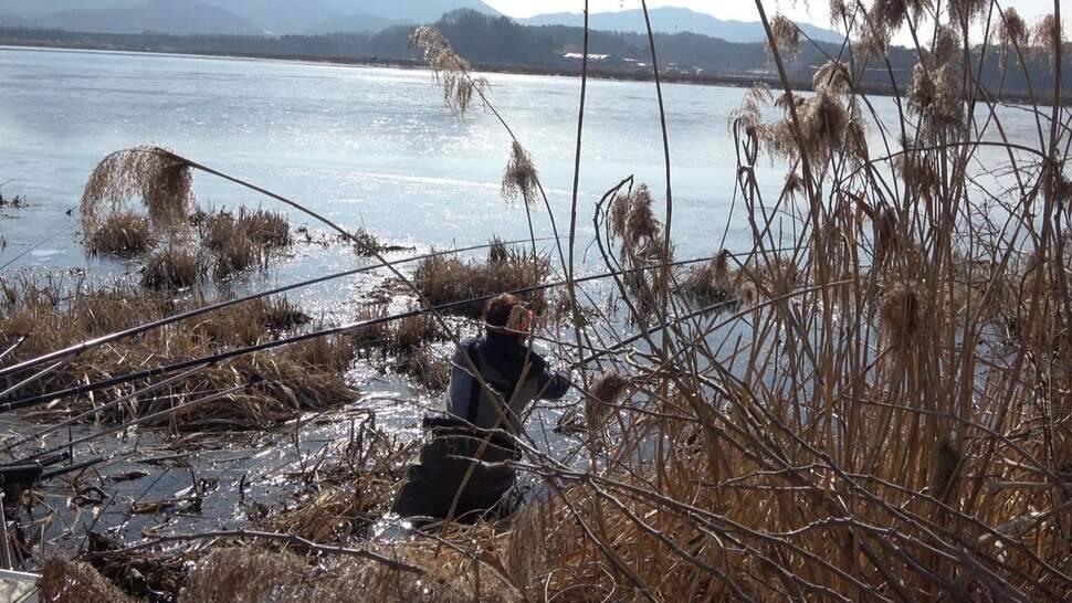 추운날씨 무모한 낚시여행보령 진죽지 (조황조행기 - 화보조행기)
