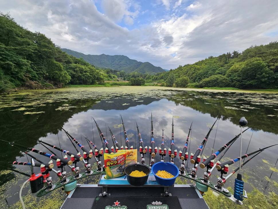 산속소류지에서 (조황조행기 - 화보조행기)