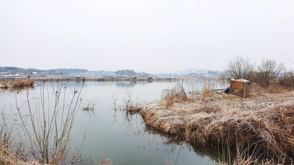 서산 성암저수지음암지 환경정화 및 혹한기 낚시 (조황조행기 - 화보조행기)