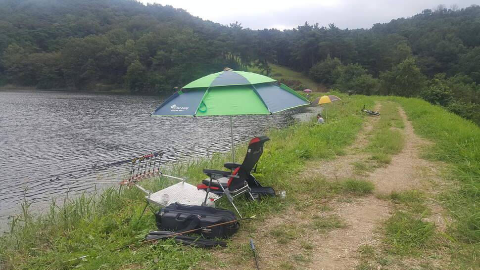 추석연휴 저수지마다 자리가 없다경산 천마지 (조황조행기 - 화보조행기)