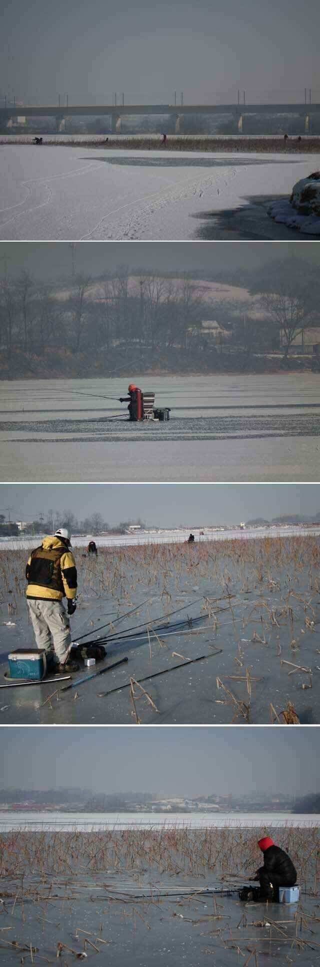 2012년12월12일 아산 쌍룡지 첫얼음낚시 입니다 (조황조행기 - 낚시점조황)