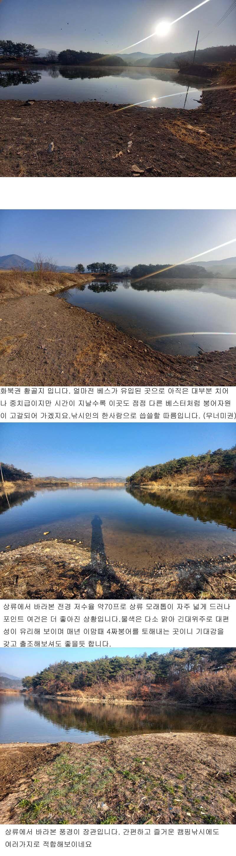 4월 첫주에 드리는 북영천권 저수지 상황입니다 (조황조행기 - 낚시점조황)