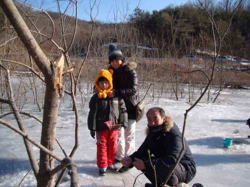 2월3일군위얼음탈수있음내의지빙어낚시가능얼음충분히탈수있어요 (조황조행기 - 낚시점조황)