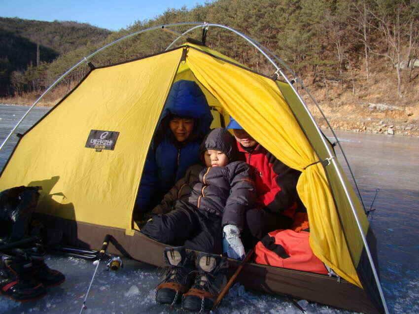 2월3일군위얼음탈수있음내의지빙어낚시가능얼음충분히탈수있어요 (조황조행기 - 낚시점조황)