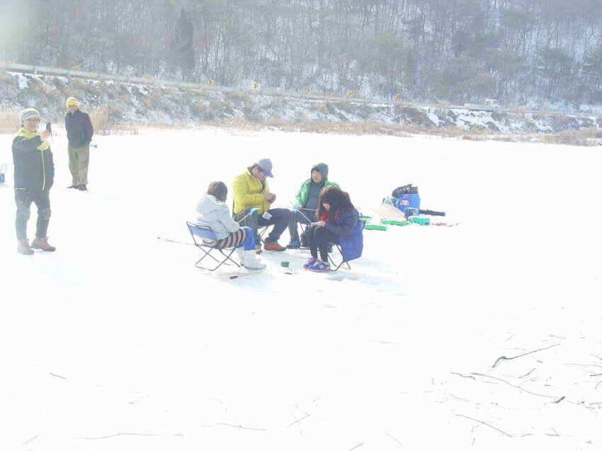 빙어낚시가 빙어축제 분위기를군위의내의지어의지로… (조황조행기 - 낚시점조황)
