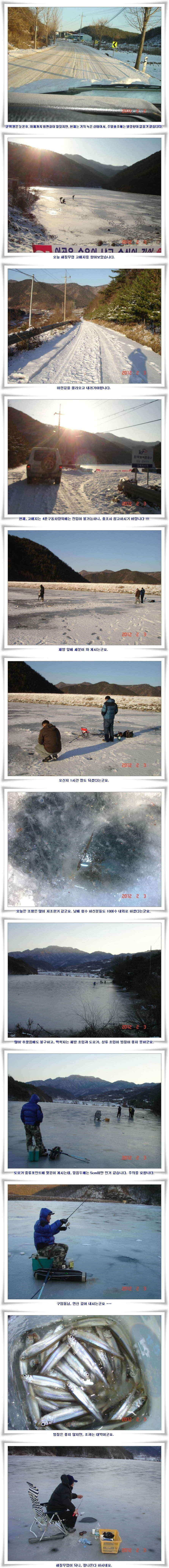 군위권빙어조황과 낚시여건입니다 (조황조행기 - 낚시점조황)