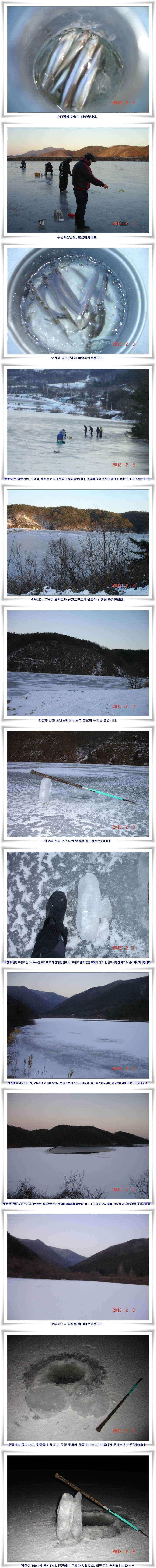 군위권빙어조황과 낚시여건입니다 (조황조행기 - 낚시점조황)