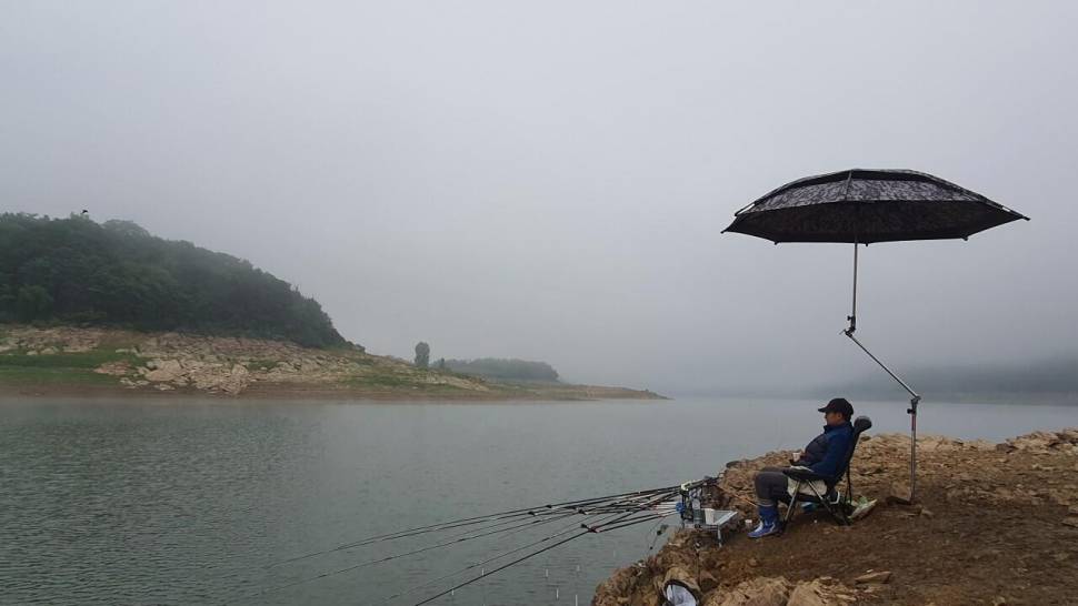 청풍호 노지 주말 모습입니다 (조황조행기 - 낚시점조황)