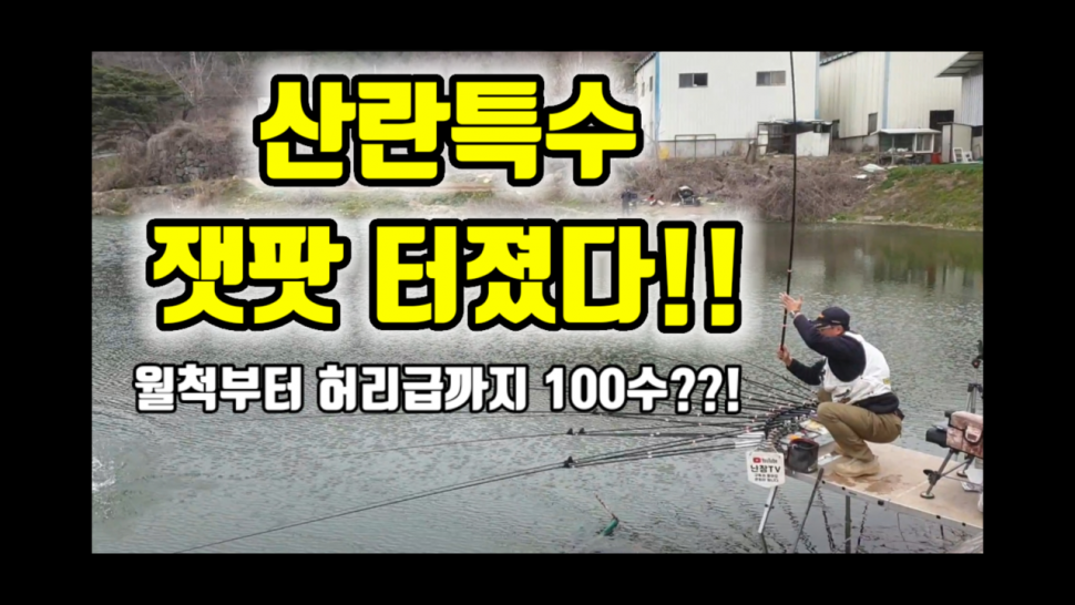 산란특수 잿팟 터졌다월척부터 허리급까지 100수 (커뮤니티 - 낚시동영상)