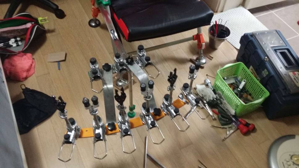 섬 무받침틀 끈임없는 개조 (사용기강좌 - 나의낚시장비)