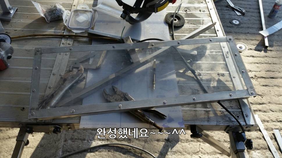좌대양날개제작및최종마무리 (사용기강좌 - 나의낚시장비)