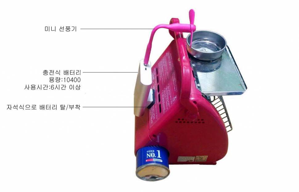 휴대용난로 열풍장치 (사용기강좌 - 나의낚시장비)