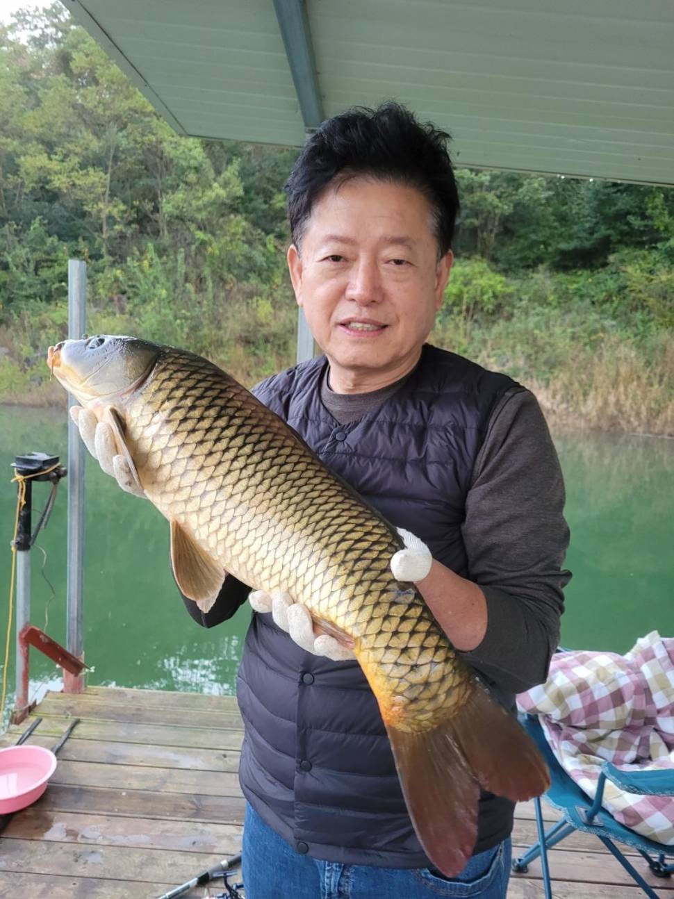 실리곡낚시터 43cm 대물 조황입니다 (조황조행기 - 충주호조황속보)