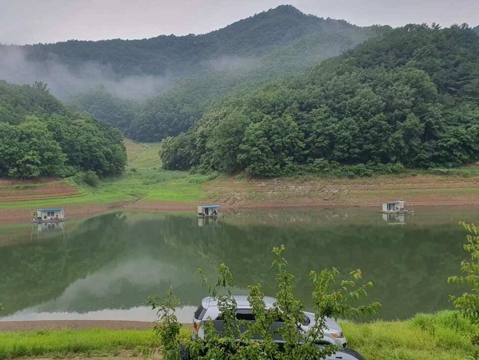 실리곡낚시터 허리급 조황입니다 (조황조행기 - 충주호조황속보)