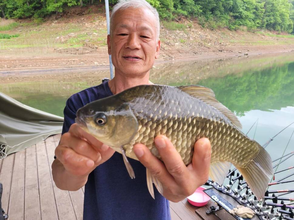 청풍 실리곡낚시터 43cm 대물입니다 (조황조행기 - 충주호조황속보)
