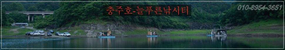 충주호 늘푸른 주중 조황소식 (조황조행기 - 충주호조황속보)