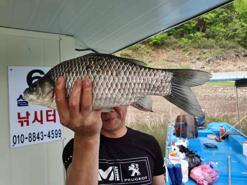 실리곡낚시터 414짜 조황입니다 (조황조행기 - 충주호조황속보)