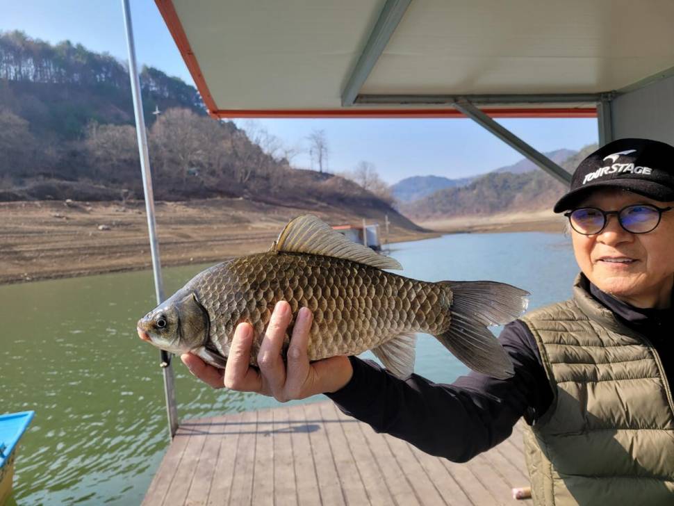 실리곡낚시터 41cm 조황입니다 (조황조행기 - 충주호조황속보)