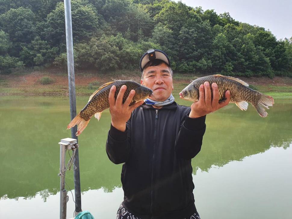 청풍신리낚시터 43cm4짜 4수 조황입니다 (조황조행기 - 충주호조황속보)